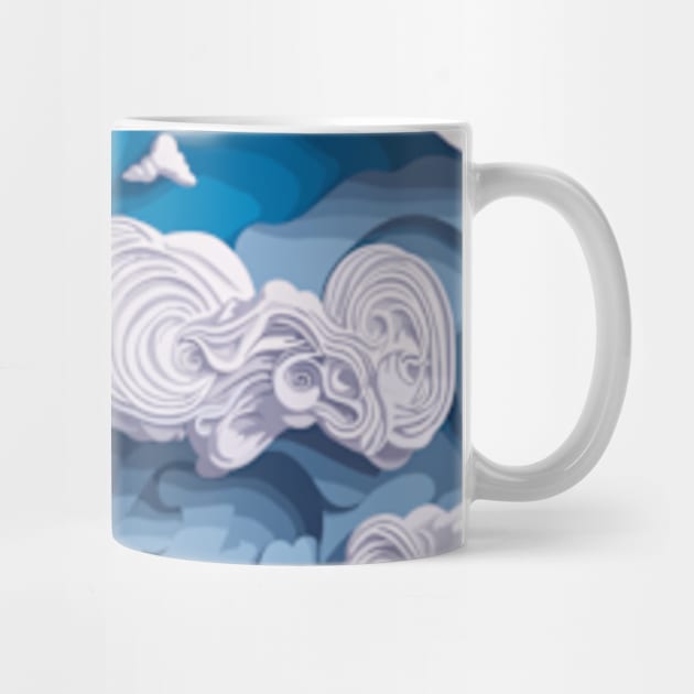 Clouds Quilled Paper Design by IDesign23